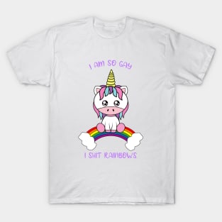 I am so gay, cute unicorn T-Shirt